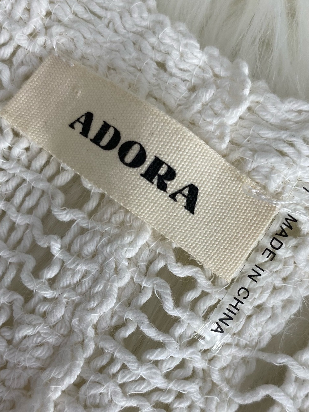 ADORA White Crochet Button-Front Sleeveless Midi Dress - Picture 7 of 12